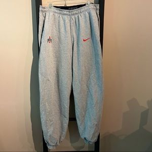 Nike Ohio State Gray DrawString Joggers